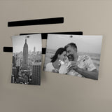 Oblong metal boards "FLEX STRIP" 19 cm., Black (6-pack)