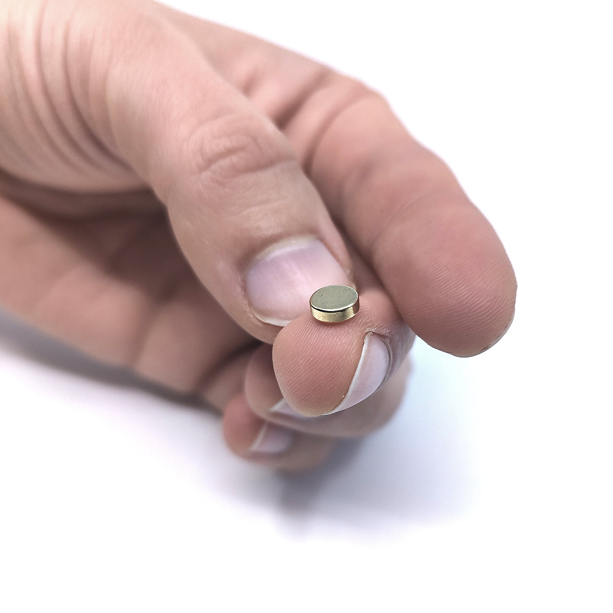 Power magnet, Disc 6x2 mm., Gold