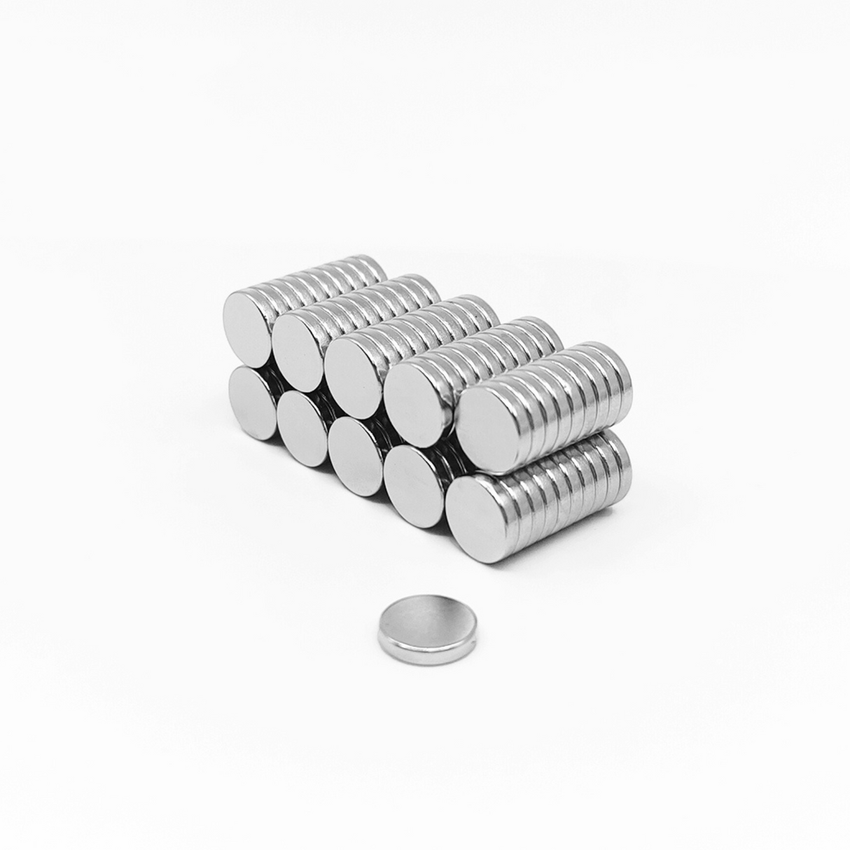 Hobby magnets 10x2 mm. (100-pack)