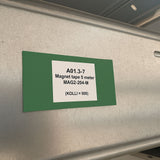 Shelf front magnet, Green - 8x4 cm.