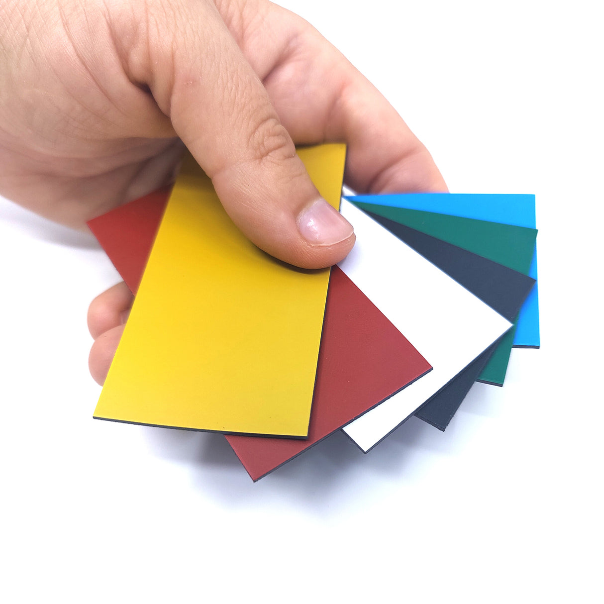 Shelf front magnet, Red - 8x4 cm.