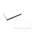 Shelf front magnet, White - 8x4 cm.