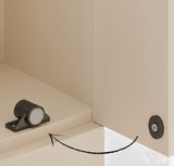Magnetic lock for cabinets & drawers, black Ø18 mm.