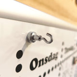Pot magnets with hook, Ø12 mm.