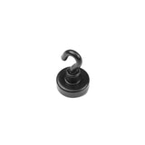 Pot magnet with hook, Black Ø20 mm.