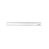 Magnetic ruler white 30 cm. - black numbers