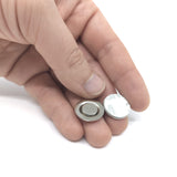 Brooch magnet w/steel 1.7 cm. (deluxe)