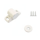 Magnetic lock for cupboards & drawers, white Ø18 mm.