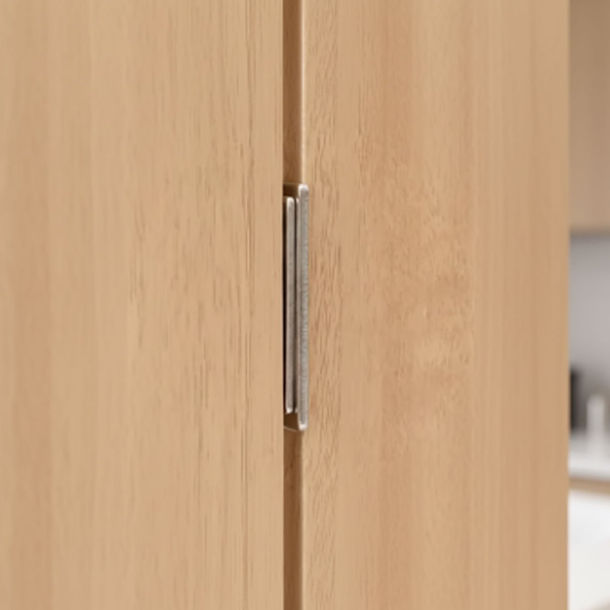 Magnetic lock for cupboards & drawers, silver 42x17 mm.