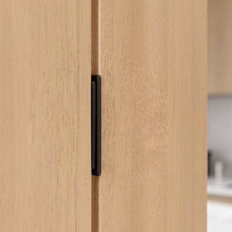 Magnetic lock for cupboards & drawers, black 42x17 mm.