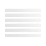 Oblong metal boards "FLEX STRIP" 19 cm., White (6-pack)