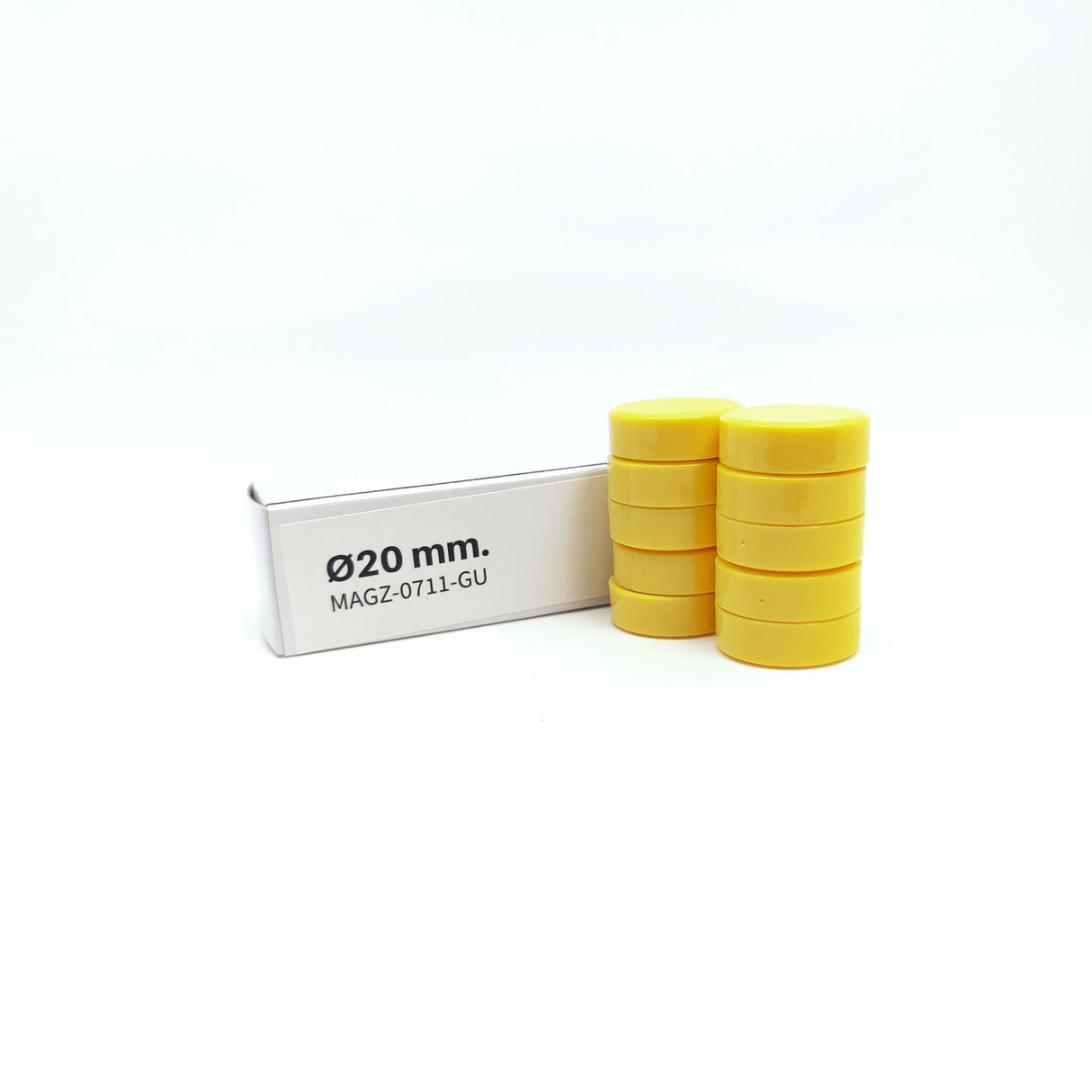 Magnordic Office magnet, yellow Ø20 mm.