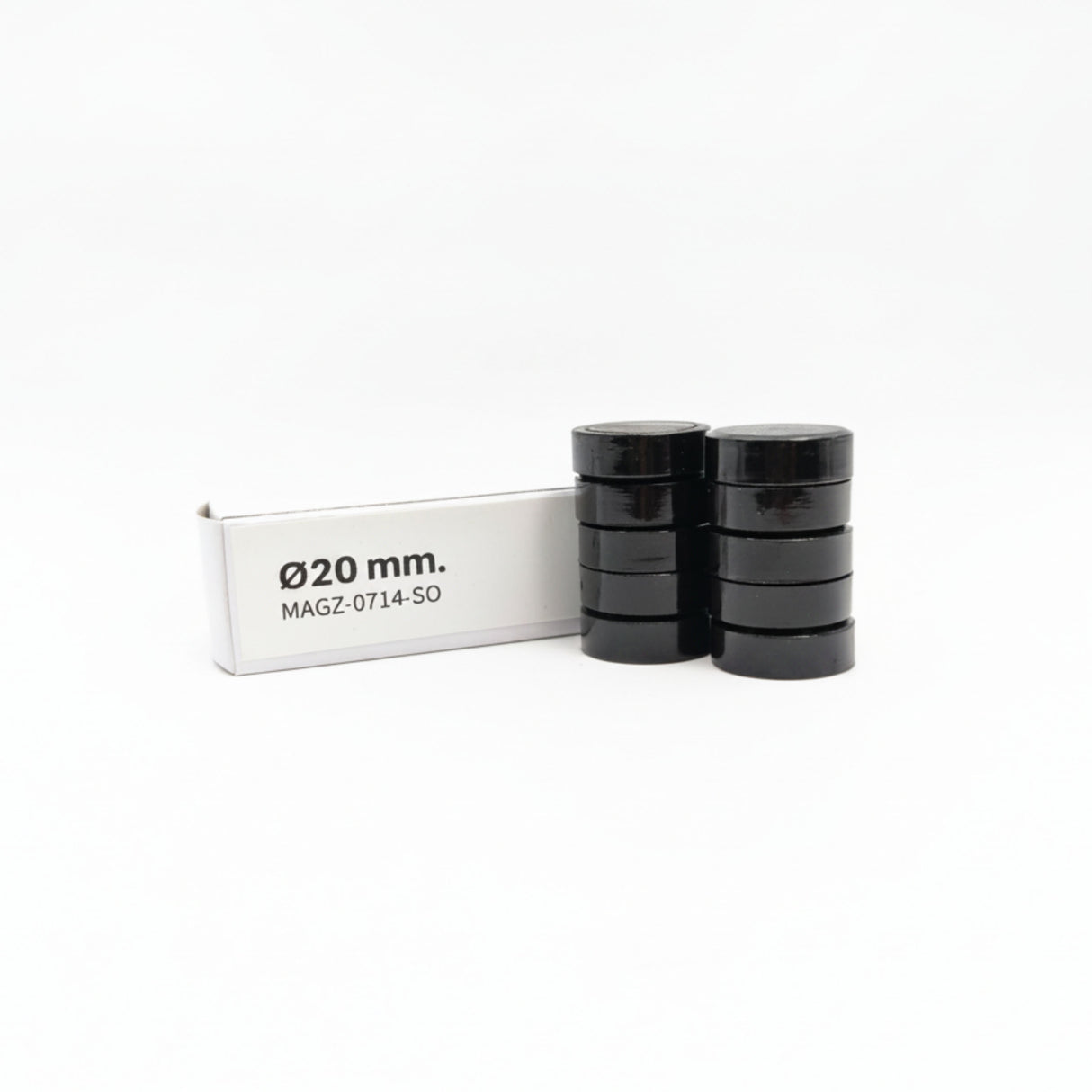 Magnordic Office magnet, black Ø20 mm.