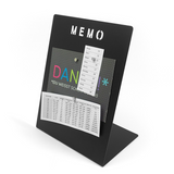 Memo board - black incl. 3 magnets