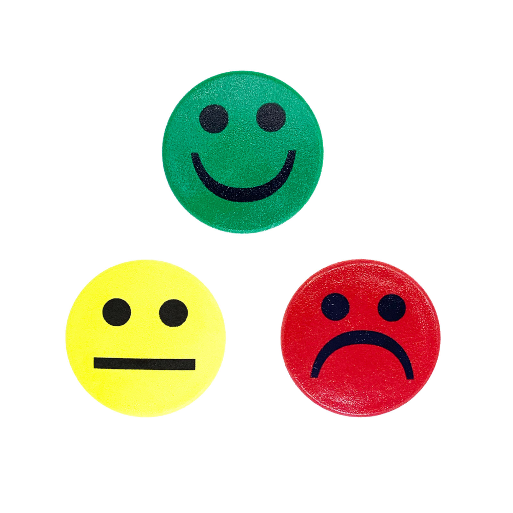 Smiley Magnets, 3-pak MIX - Powerful Magnets, image size:1000x1000