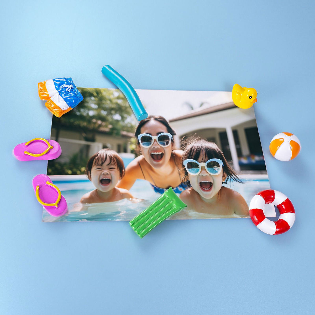 POOL PARTY magnets 8-pack - fridge magnets