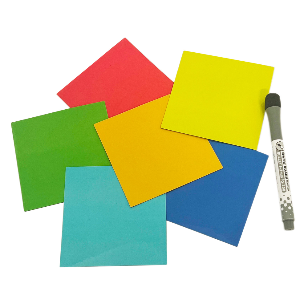MagNotes 6 pack 10x10 cm. w. board marker, only 9,95 EUR
