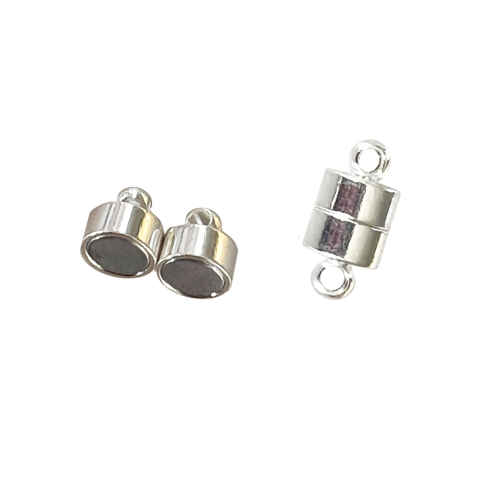 Magnetic clasp for jewellery 12x6 Silver (small)
