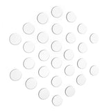 Round metal boards "FLEX DOT" mini, White (28-pack)
